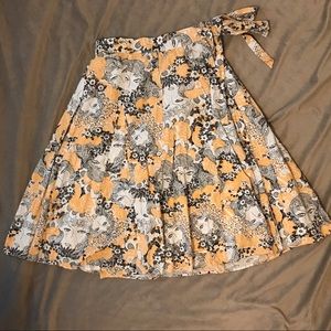 ModCloth A line knee length skirt.